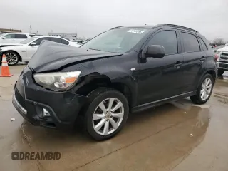 2012 Mitsubishi Outlander Sport SE with VIN JA4AP4AU2CZ006207, listed as a Copart auction lot 45045665 with 159,196 mi miles and Salvage Title. Bid and sale history available at carsss.com. Image 1.
