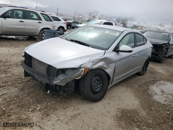 2017 Hyundai Elantra SE with VIN KMHD74LF6HU092333, listed as a Copart auction lot 49990555 with 145,009 mi miles and Salvage Title. Bid and sale history available at carsss.com. Image 1.