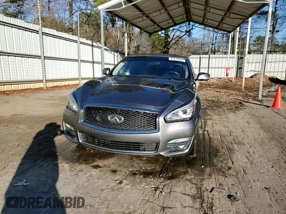 2019 Infiniti Q70 Luxe with VIN JN1BY1AR7KM580088, listed as a Copart auction lot 41612865 with 101,134 mi miles and Salvage title. Bid and sale history available at DreamBid. Image 13.