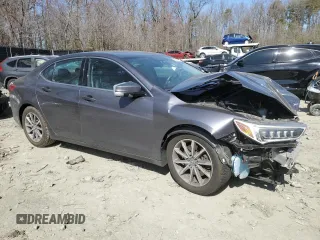 2018 Acura TLX w/Technology Pkg with VIN 19UUB1F50JA008875, listed as a Copart auction lot 48611285 with 41,302 mi miles and Salvage Title. Bid and sale history available at carsss.com. Image 4.