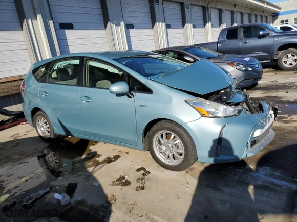 2017 Toyota Prius v Two with VIN JTDZN3EU4HJ067048, listed as a Copart auction lot 41737275 with 0 mi miles and Salvage Title. Bid and sale history available at carsss.com. Image 4.