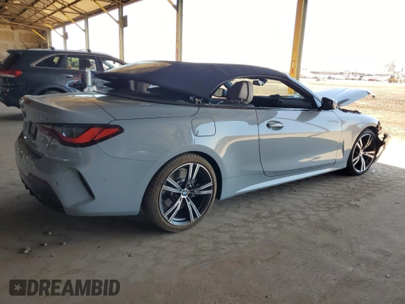 2024 BMW 4 Series 430i с VIN WBA23AT03RCP34674, выставлен на аукционе Copart как лот 57305345 с пробегом Не указан миль и Списание • Salvage title. История ставок и продаж доступна на DreamBid. Изображение 3.