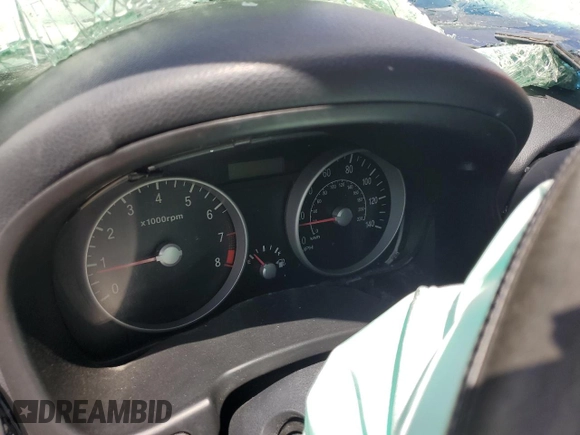 2007 Hyundai Accent GS with VIN KMHCM36C57U003947, listed as a Copart auction lot 66465253 with 0 mi miles and Salvage Title. Bid and sale history available at carsss.com. Image 9.