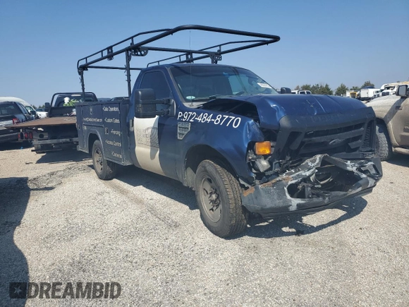 2008 Ford F-250 with VIN 1FDNF20558ED13020, listed as a Copart auction lot 48329705 with Not provided miles and Salvage title. Bid and sale history available at DreamBid. Image 4.