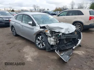 2018 Nissan Sentra SV with VIN 3N1AB7AP0JY279480, listed as a IAAI auction lot 40905050 with Not Provided miles. Bid and sale history available at carsss.com. Image 1.