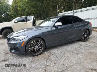 2019 BMW 2 Series M240i with VIN WBA2J5C50KVC07696, listed as a Copart auction lot 73926844 with 30,942 mi miles and Salvage Title. Bid and sale history available at carsss.com. Image 1.