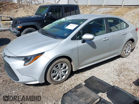 2024 Toyota Corolla LE with VIN 5YFB4MDE4RP153171, listed as a IAAI auction lot 42062717 with 9,558 mi miles and . Bid and sale history available at DreamBid. Image 18.