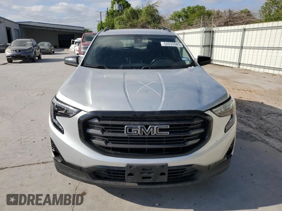 2021 GMC Terrain SLT z VIN 3GKALPEV3ML363558, wystawiony jako Copart lot #52632085 z przebiegiem 51 254 mil mil oraz Czysty tytuł • Clean title. Historia ofert i sprzedaży dostępna na DreamBid. Obrazek 5.
