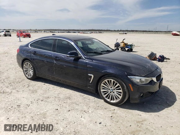 2015 BMW 4 Series 435i with VIN WBA4B1C52FD955115, listed as a Copart auction lot 49230965 with 91,383 mi miles and Salvage title. Bid and sale history available at DreamBid. Image 4.