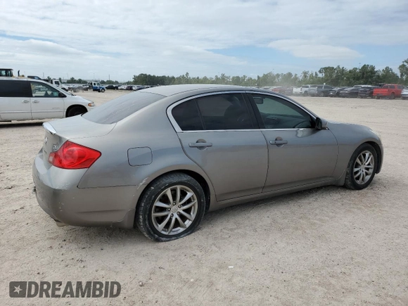 2007 Infiniti G35 Journey with VIN JNKBV61EX7M729115, listed as a Copart auction lot 70764774 with 107,536 mi miles and Salvage Title. Bid and sale history available at DreamBid. Image 3.