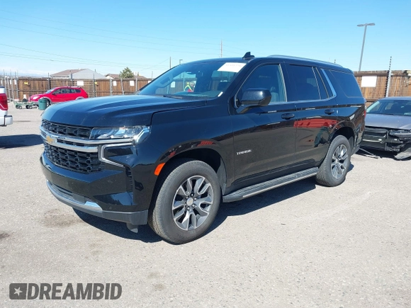 2023 Chevrolet Tahoe LS with VIN 1GNSKMKD1PR507609, listed as a IAAI auction lot 41591226 with 9,292 mi miles and . Bid and sale history available at DreamBid. Image 2.