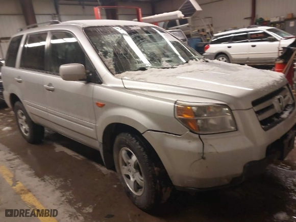 2006 Honda Pilot EX with VIN 2HKYF18416H563715, listed as a IAAI auction lot 41362167 with 162,611 mi miles. Bid and sale history available at carsss.com. Image 1.