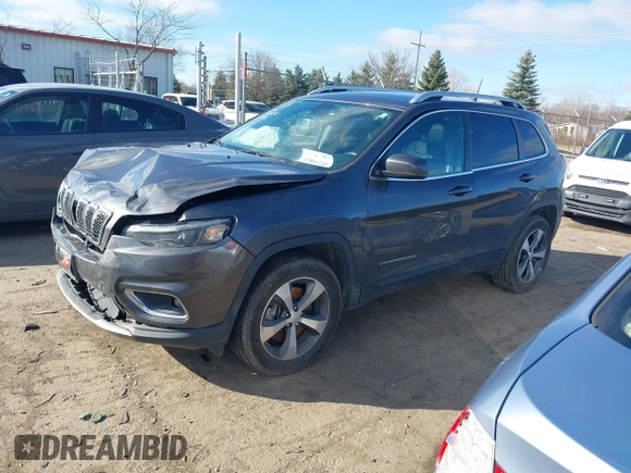 2020 Jeep Cherokee Limited with VIN 1C4PJMDX8LD617038, listed as a IAAI auction lot 41806440 with 64,963 mi miles and . Bid and sale history available at DreamBid. Image 17.