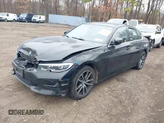 2021 BMW 3 Series 330i xDrive with VIN 3MW5R7J0XM8B71673, listed as a IAAI auction lot 41829475 with 90,276 mi miles. Bid and sale history available at carsss.com. Image 2.