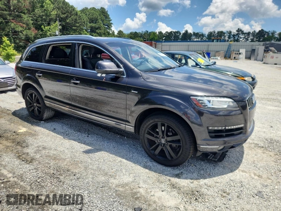 2015 Audi Q7 Premium Plus with VIN WA1LGAFE9FD010412, listed as a Copart auction lot 61998725 with 171,161 mi miles and Clean title. Bid and sale history available at DreamBid. Image 4.