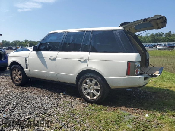 2008 Land Rover Range Rover HSE with VIN SALME15488A266871, listed as a Copart auction lot 76244644 with 206,111 mi miles and Salvage Title. Bid and sale history available at DreamBid. Image 2.