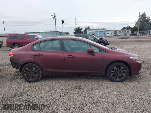 2013 Honda Civic EX with VIN 19XFB2F83DE216130, listed as a IAAI auction lot 41368242 with 105,019 mi miles and . Bid and sale history available at DreamBid. Image 13.