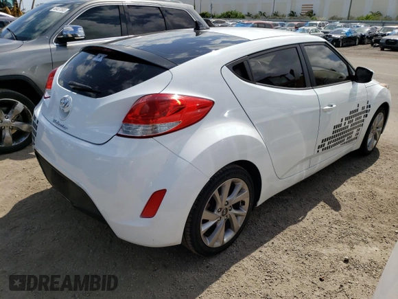 2017 Hyundai Veloster with VIN KMHTC6AD1HU322526, listed as a Copart auction lot 49550693 with 47,781 mi miles. Bid and sale history available at carsss.com. Image 3.