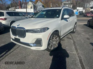 2019 BMW X7 xDrive40i z VIN 5UXCW2C5XKLB43880, wystawiony jako Copart lot #55110725 z przebiegiem 73 789 mil mil oraz Czysty tytuł • Clean title. Historia ofert i sprzedaży dostępna na DreamBid. Obrazek 2.