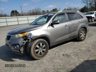 2011 Kia Sorento LX with VIN 5XYKT3A1XBG097651, listed as a Copart auction lot 47799775 with 136,918 mi miles and Salvage Title. Bid and sale history available at carsss.com. Image 1.