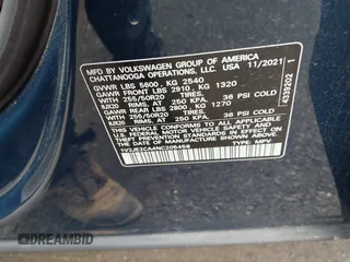 2022 Volkswagen Atlas SE с VIN 1V2JE2CA4NC205458, выставлен на аукционе IAAI как лот 42176005 с пробегом 125 429 миль миль и . История ставок и продаж доступна на DreamBid. Изображение 9.