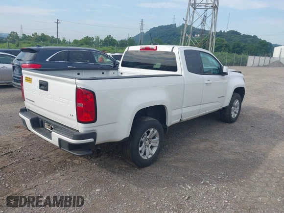 2022 Chevrolet Colorado 2WD LT z VIN 1GCHSCEA5N1274585, wystawiony jako IAAI lot #42621452 z przebiegiem 20 562 mil mil oraz . Historia ofert i sprzedaży dostępna na DreamBid. Obrazek 4.