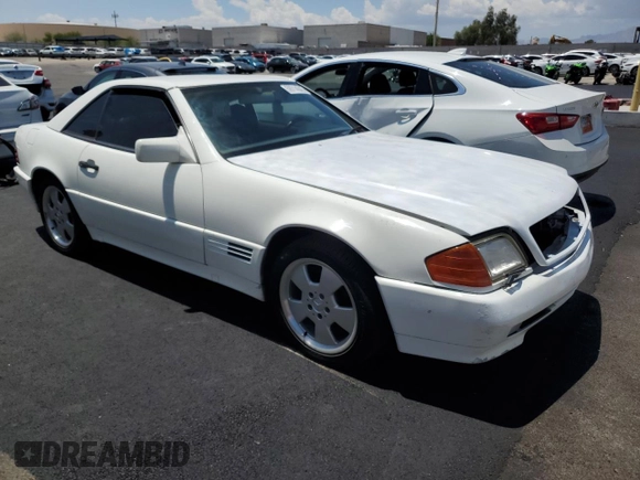 1994 Mercedes-Benz SL z VIN WDBFA63EXRF097007, wystawiony jako Copart lot #59714045 z przebiegiem Nie podano mil oraz Szkoda całkowita • Salvage title. Historia ofert i sprzedaży dostępna na DreamBid. Obrazek 4.
