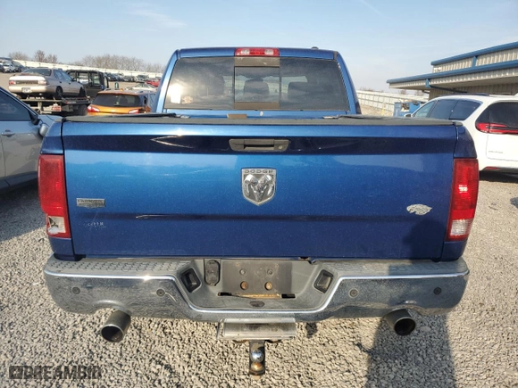 2009 Dodge Ram 1500 Laramie with VIN 1D3HB13T89J521779, listed as a Copart auction lot 48239135 with 144,414 mi miles and Salvage Title. Bid and sale history available at carsss.com. Image 6.