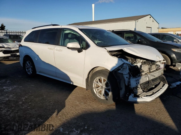 2024 Toyota Sienna LE with VIN 5TDGSKFC4RS112719, listed as a Copart auction lot 41977365 with 0 mi miles and Salvage Title. Bid and sale history available at carsss.com. Image 4.