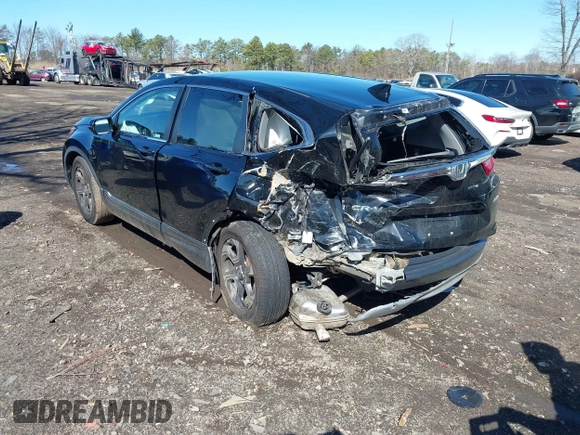 2019 Honda CR-V EX with VIN 2HKRW2H5XKH674504, listed as a IAAI auction lot 41823838 with 104,281 mi miles. Bid and sale history available at carsss.com. Image 2.
