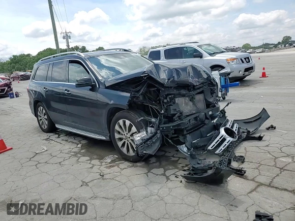 2019 Mercedes-Benz GLS 450 with VIN 4JGDF6EEXKB225262, listed as a Copart auction lot 55946335 with 75,733 mi miles and Salvage title. Bid and sale history available at DreamBid. Image 14.