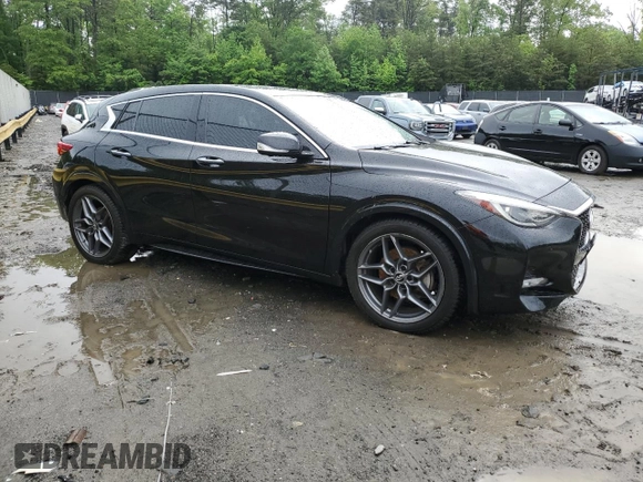 2017 Infiniti QX30 Sport with VIN SJKCH5CP1HA037086, listed as a Copart auction lot 53466314 with 68,899 mi miles and Salvage Title. Bid and sale history available at carsss.com. Image 4.