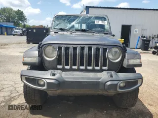 2021 Jeep Wrangler Unlimited Sahara with VIN 1C4HJXENXMW625845, listed as a Copart auction lot 64011475 with 97,505 mi miles and Salvage title. Bid and sale history available at DreamBid. Image 5.