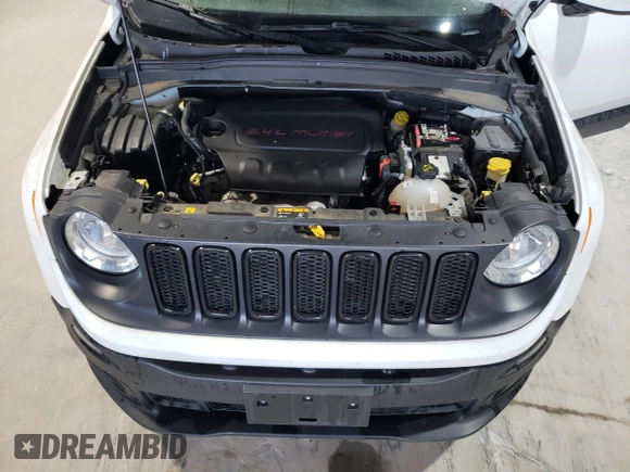 2018 Jeep Renegade Altitude with VIN ZACCJABB0JPH86196, listed as a Copart auction lot 58891575 with Not provided miles and Salvage title. Bid and sale history available at DreamBid. Image 12.