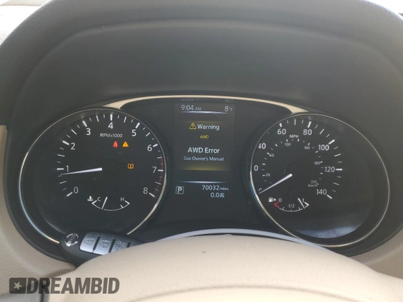 2015 Nissan Rogue SL with VIN 5N1AT2MV1FC816389, listed as a Copart auction lot 45651165 with 70,032 mi miles and Salvage Title. Bid and sale history available at carsss.com. Image 9.