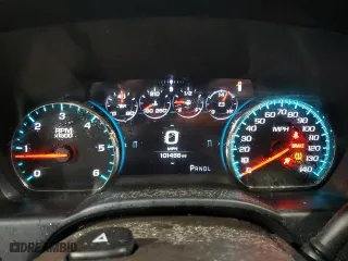 2018 GMC Sierra 1500 Denali with VIN 3GTU2PEC6JG159626, listed as a Copart auction lot 81371384 with 101,456 mi miles and Salvage Title. Bid and sale history available at carsss.com. Image 9.