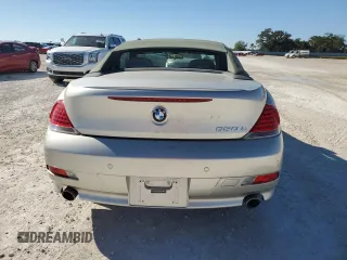2007 BMW 6 Series 650i with VIN WBAEK13517CN81527, listed as a Copart auction lot 73634074 with 59,235 mi miles and Non Repairable. Bid and sale history available at carsss.com. Image 6.