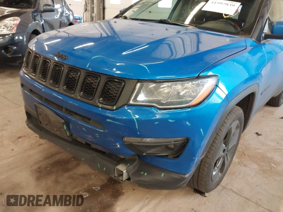 2019 Jeep Compass Latitude with VIN 3C4NJDBB7KT741048, listed as a IAAI auction lot 41597839 with 59,431 mi miles and . Bid and sale history available at DreamBid. Image 17.