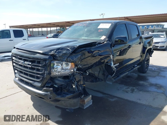 2022 GMC Canyon 2WD Elevation with VIN 1GTG5CEN5N1151794, listed as a IAAI auction lot 41876656 with 57,305 mi miles. Bid and sale history available at carsss.com. Image 6.