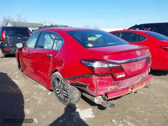 2016 Honda Accord Sedan Sport with VIN 1HGCR2F57GA030622, listed as a IAAI auction lot 41801343 with 152,197 mi miles. Bid and sale history available at carsss.com. Image 3.