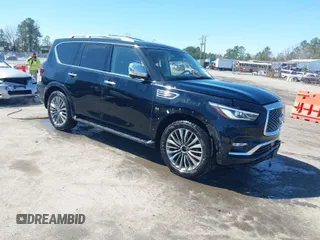 2019 Infiniti QX80 LUXE with VIN JN8AZ2NE1K9234497, listed as a IAAI auction lot 41833481 with 126,754 mi miles. Bid and sale history available at carsss.com. Image 1.
