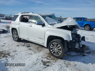 2016 GMC Terrain Denali z VIN 2GKFLRE36G6215185, wystawiony jako IAAI lot #41578029 z przebiegiem Nie podano mil oraz . Historia ofert i sprzedaży dostępna na DreamBid. Obrazek 1.