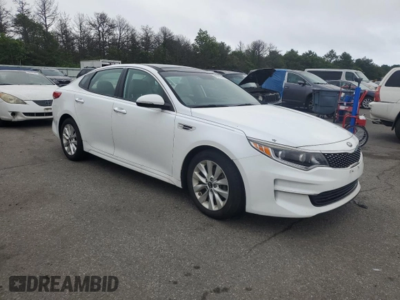 2016 Kia Optima EX z VIN 5XXGU4L39GG005285, wystawiony jako Copart lot #63778415 z przebiegiem 120 705 mil mil oraz Czysty tytuł • Clean title. Historia ofert i sprzedaży dostępna na DreamBid. Obrazek 4.