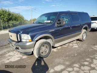 2003 Ford Excursion Eddie Bauer с VIN 1FMNU45S13EB44882, выставлен на аукционе Copart как лот 72880424 с пробегом 215 341 миль миль и Чистый • Clean title. История ставок и продаж доступна на DreamBid. Изображение 1.