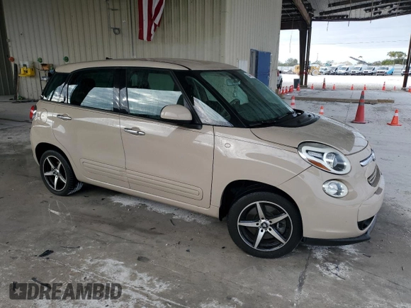 2014 FIAT 500L Easy with VIN ZFBCFABH4EZ021136, listed as a Copart auction lot 84444714 with 88,461 mi miles and Salvage Title. Bid and sale history available at carsss.com. Image 4.