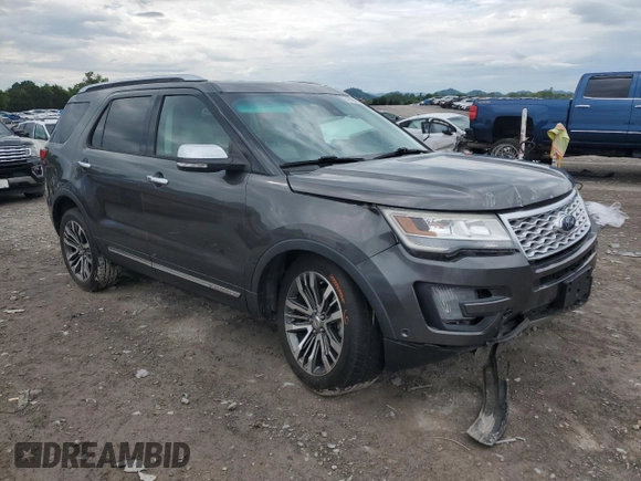 2016 Ford Explorer Platinum with VIN 1FM5K8HT6GGB58210, listed as a Copart auction lot 54358305 with 182,986 mi miles and Salvage Title. Bid and sale history available at DreamBid. Image 4.
