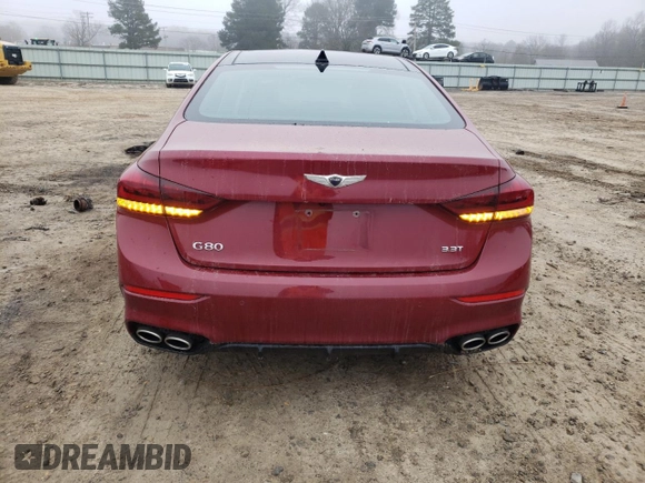 2018 Genesis G80 Sport z VIN KMHGN4JBXJU228035, wystawiony jako Copart lot #44047495 z przebiegiem 42 962 mil mil oraz Szkoda całkowita • Salvage title. Historia ofert i sprzedaży dostępna na DreamBid. Obrazek 6.