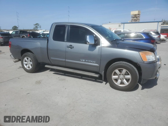 2014 Nissan Titan SV with VIN 1N6BA0CA9EN519615, listed as a Copart auction lot 47961635 with 130,734 mi miles and Salvage title. Bid and sale history available at DreamBid. Image 4.