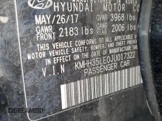 2018 Hyundai Elantra GT with VIN KMHH35LE0JU017322, listed as a Copart auction lot 71857674 with 89,206 mi miles and Salvage Title. Bid and sale history available at carsss.com. Image 14.