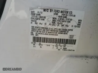 2012 Ford Edge SEL with VIN 2FMDK3J95CBA80369, listed as a Copart auction lot 44587885 with 71,130 mi miles and Clean Title. Bid and sale history available at carsss.com. Image 14.